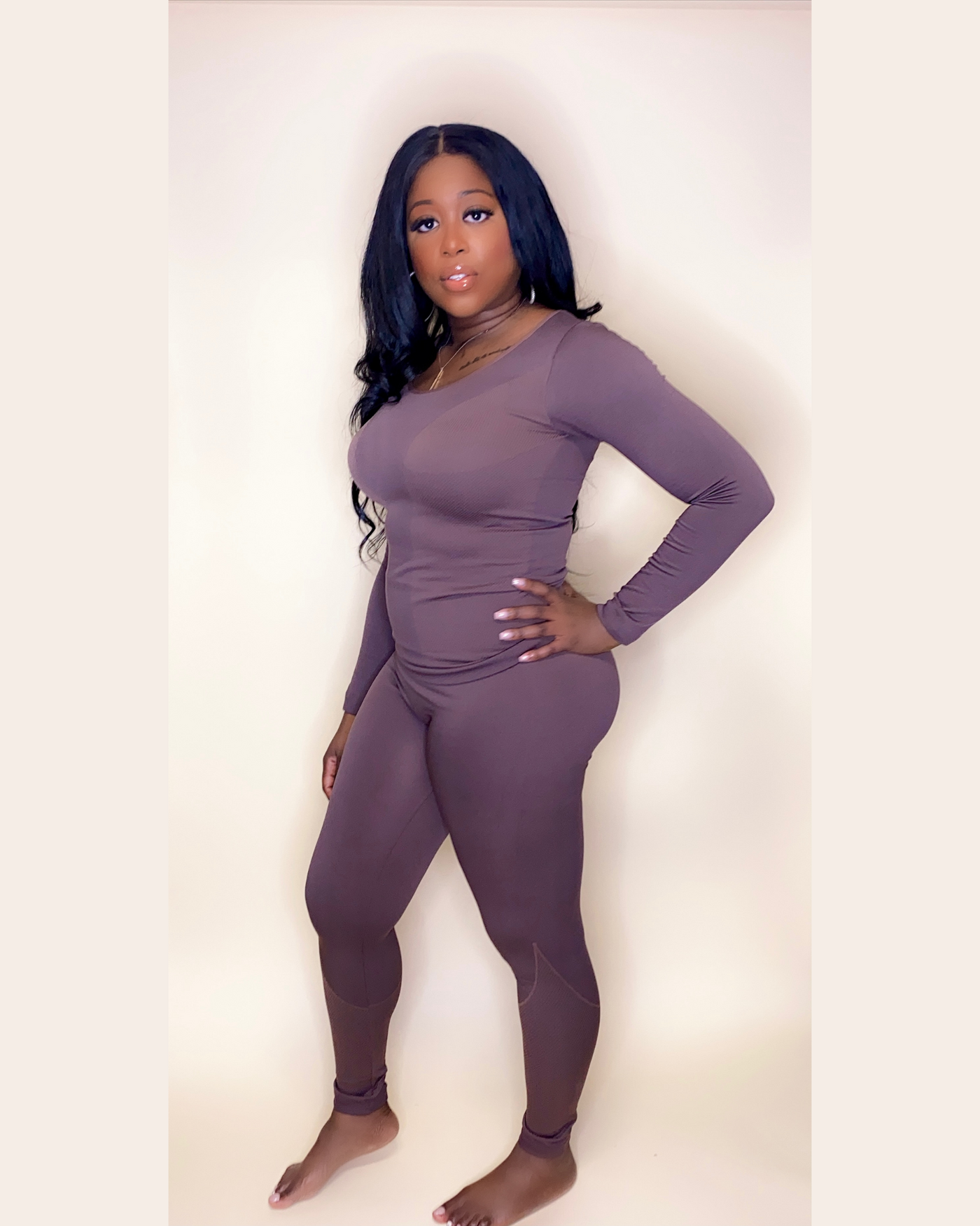 Mocha Brown Comfy Leggings Set
